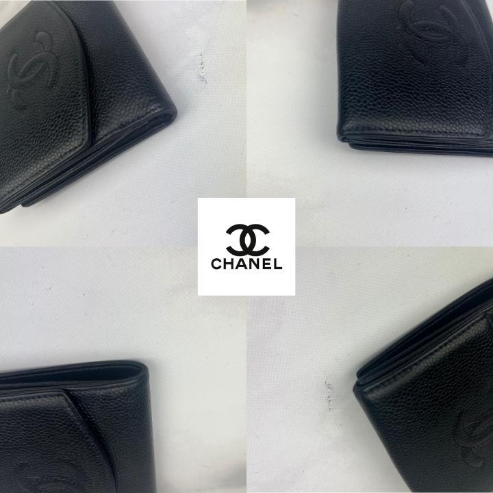 42＊超美品＊シャネル CHANEL　デカココ 三つ折り 財布