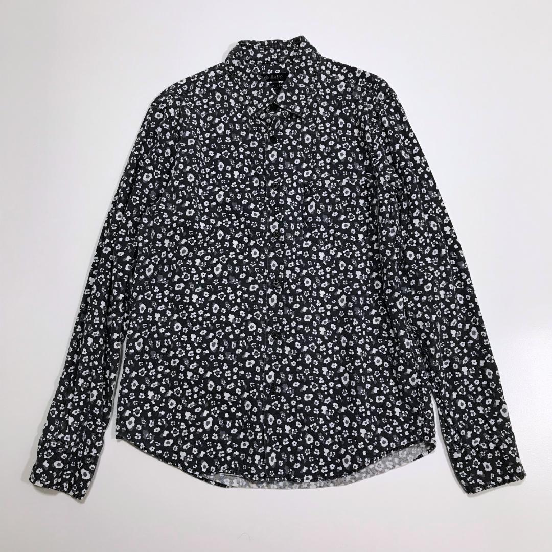 4256 nano universe ナノユニバース フレンチリネン 長袖シャツ