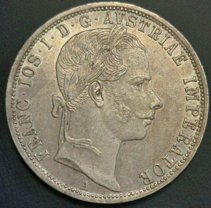 オーストリア帝国 1861年 フランツ・ヨーゼフ1世 1フローリン
