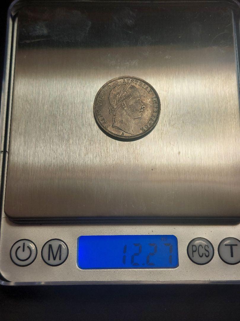 オーストリア帝国 1858年 フランツ・ヨーゼフ1世 1/4フローリン銀貨 オーストリア帝国 1861年 フランツ・ヨーゼフ1世 1フローリン