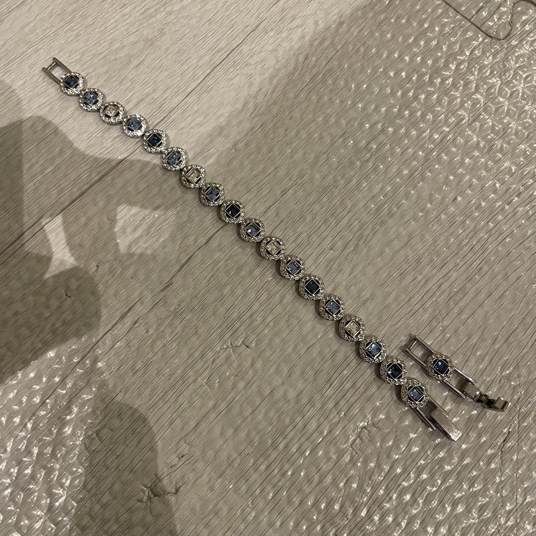 Swarovski ANGELIC SQUARE ブレスレット 青 ブルー