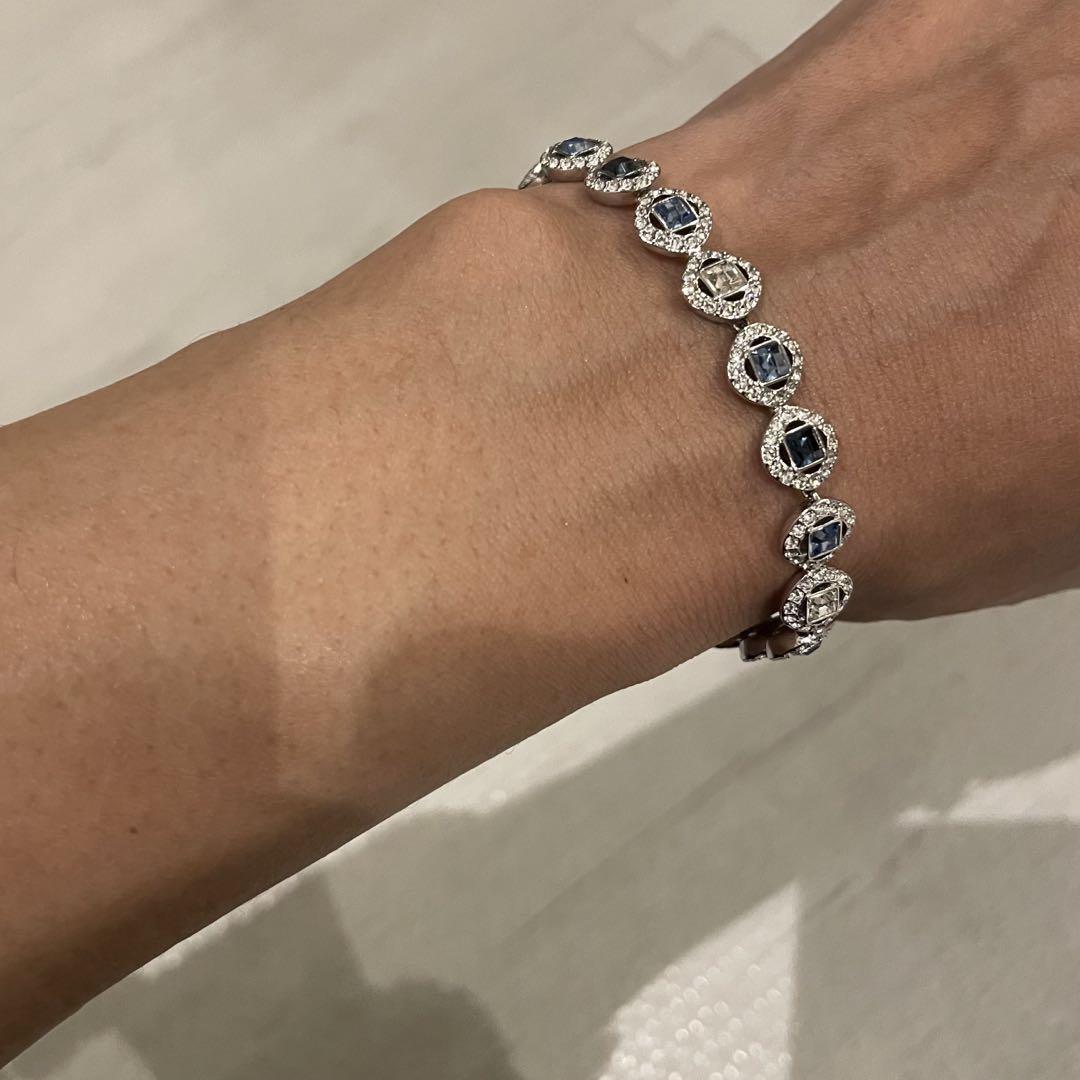 Swarovski ANGELIC SQUARE ブレスレット 青 ブルー
