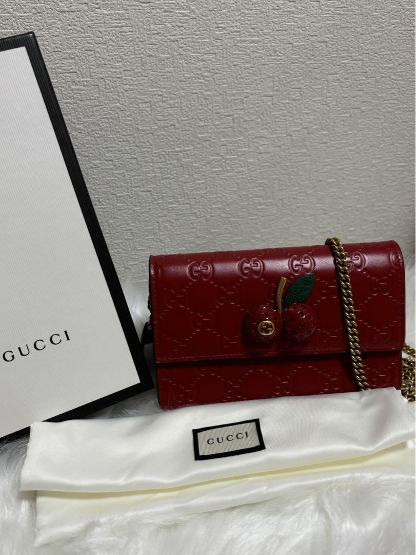 【美品】 グッチ チェリー バッグ レッド☆*: 画像2