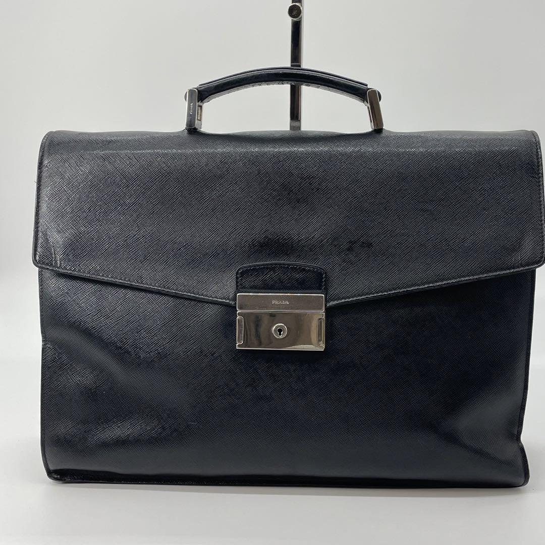 PRADA プラダ ビジネスバッグ　ブリーフケース　メンズ　ブラック