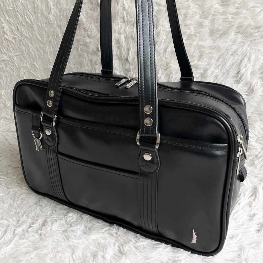 美品 EASTBOY イーストボーイ スクールバッグ ブラックピンク Venus