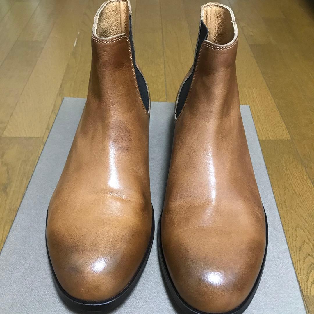 新品 PADRONE パドローネ ワンサイドゴアブーツ ブルーノ ベージュ 41
