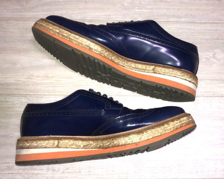 ブラック系,25.5cm【予約】PRADA プラダ エスパドリーユ ウイング ...