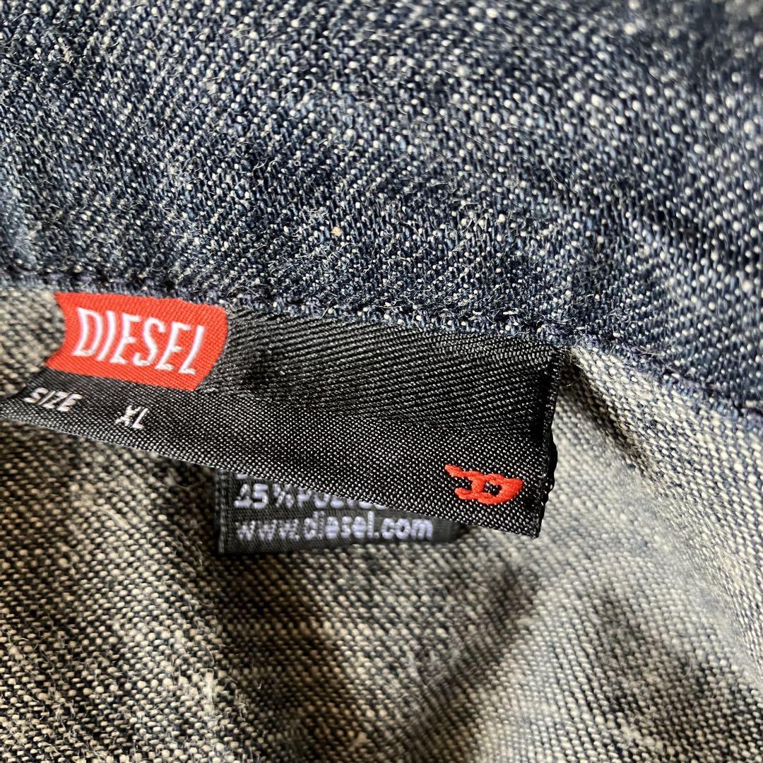 90s00s archiveイタリア製Diesel 切り替えデニムジャケットXL