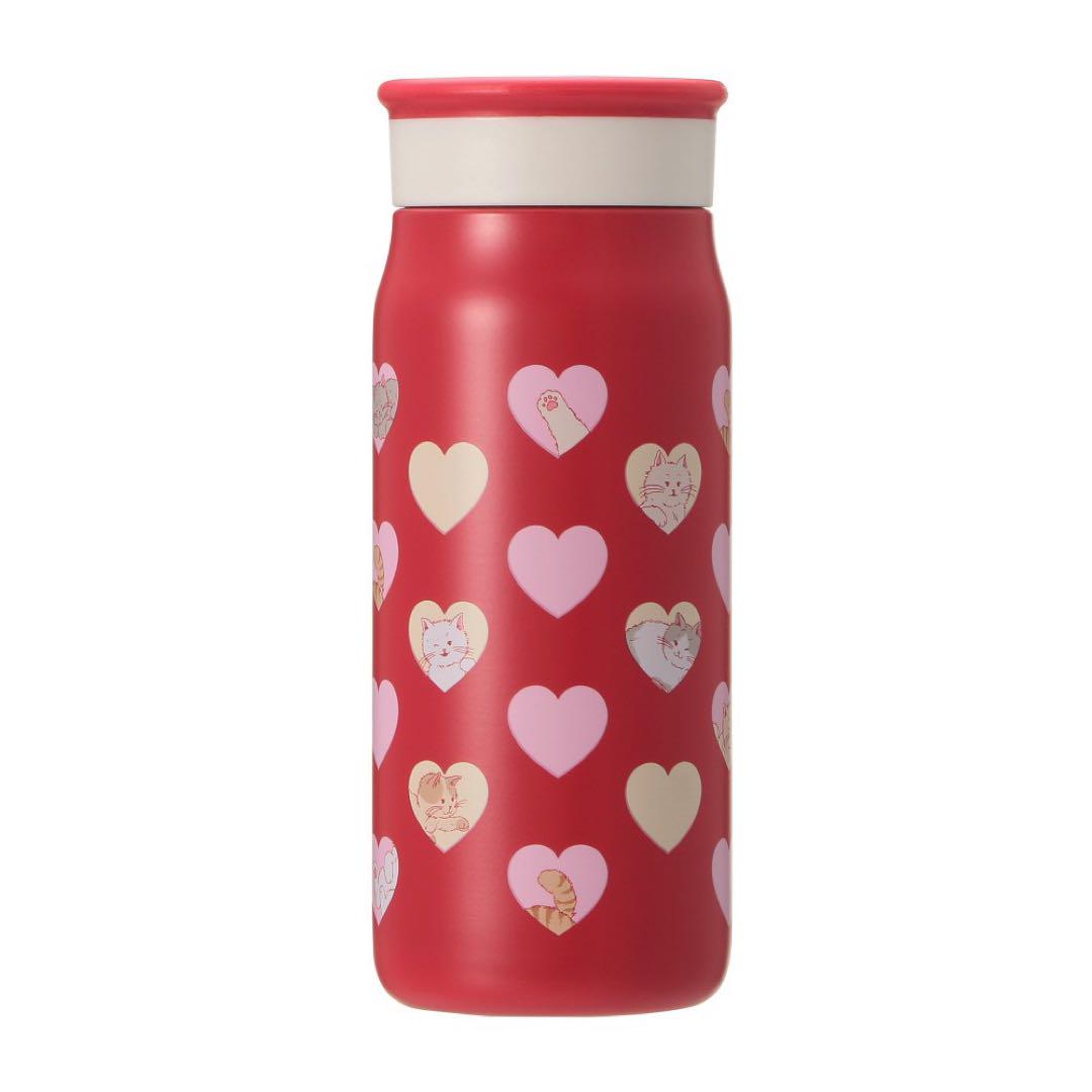 新品⭐︎スタバ ステンレスボトル バレンタイン猫