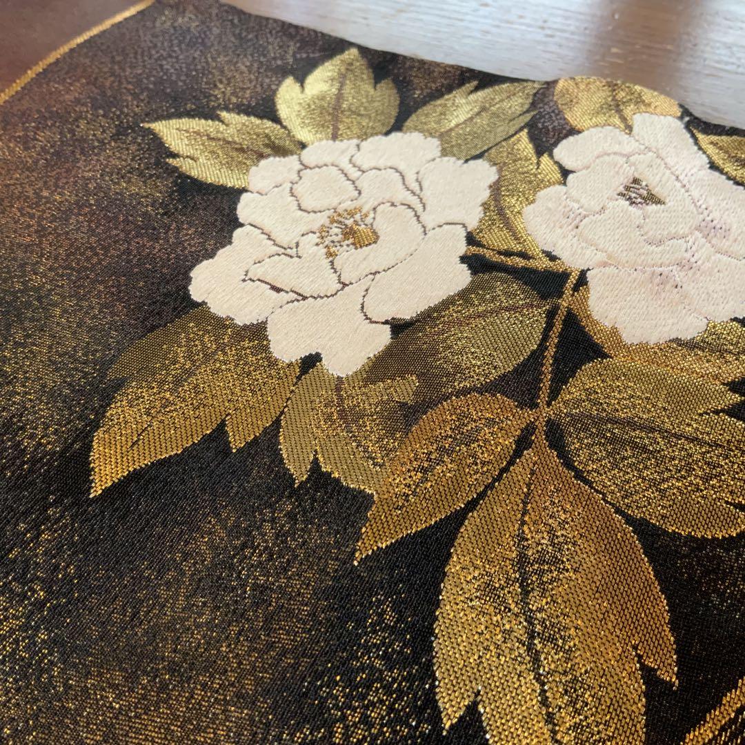 【名古屋帯】刺繍　アンティーク帯　O-347