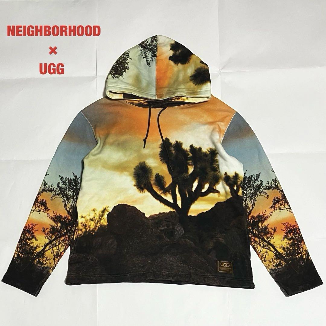 【希少】NEIGHBORHOOD×UGG　コラボパーカー　インクジェットプリント