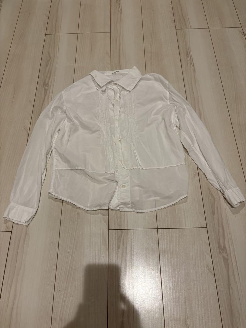 Plantation コットン100% ホワイトシャツ ブラウス　レディース