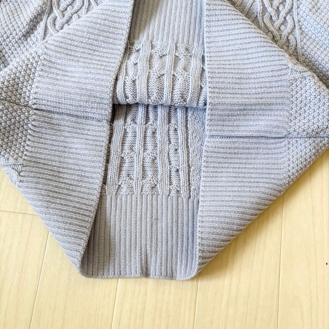 刺繍ケーブルニットワンピースS GRACE