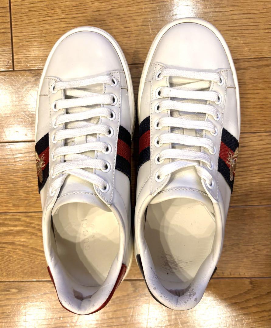 GUCCI ラインストーン ビジュースニーカー 34厚底