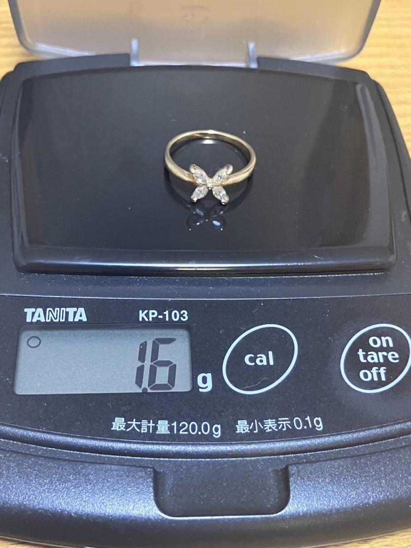 K10 10金 ゴールド ジルコニア リング