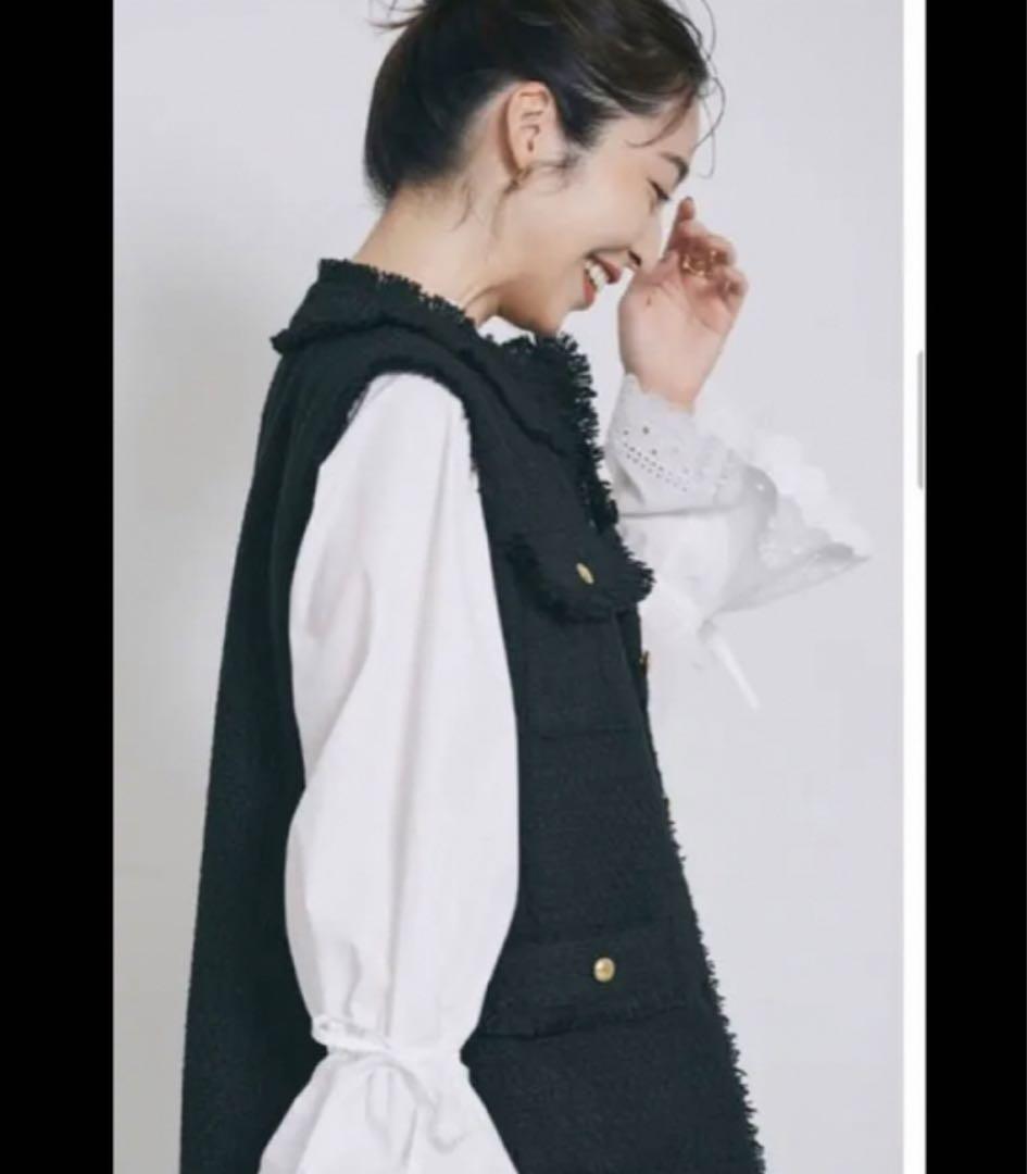 「BASEMENT online」　「MAAYA DESIGN」ツイードベスト