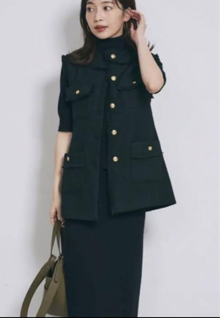 「BASEMENT online」　「MAAYA DESIGN」ツイードベスト