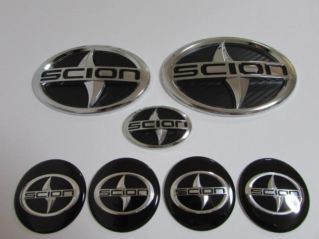SCION サイオン エンブレム 7点セット ブラック USDM