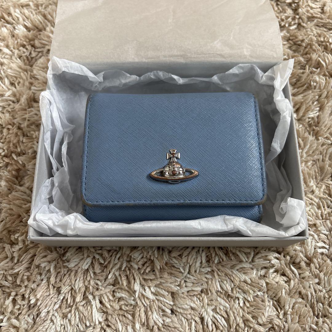 Vivienne Westwood 三つ折り財布 ブルー