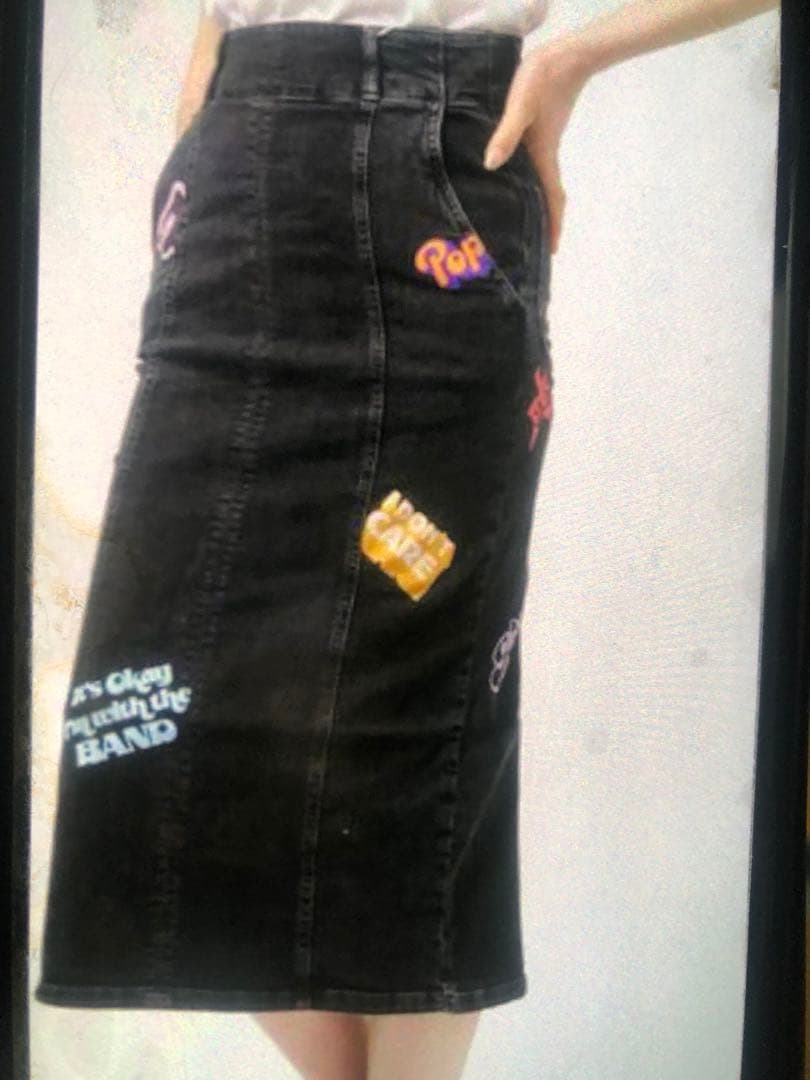 ヒステリックグラマーデニムスカートブラック