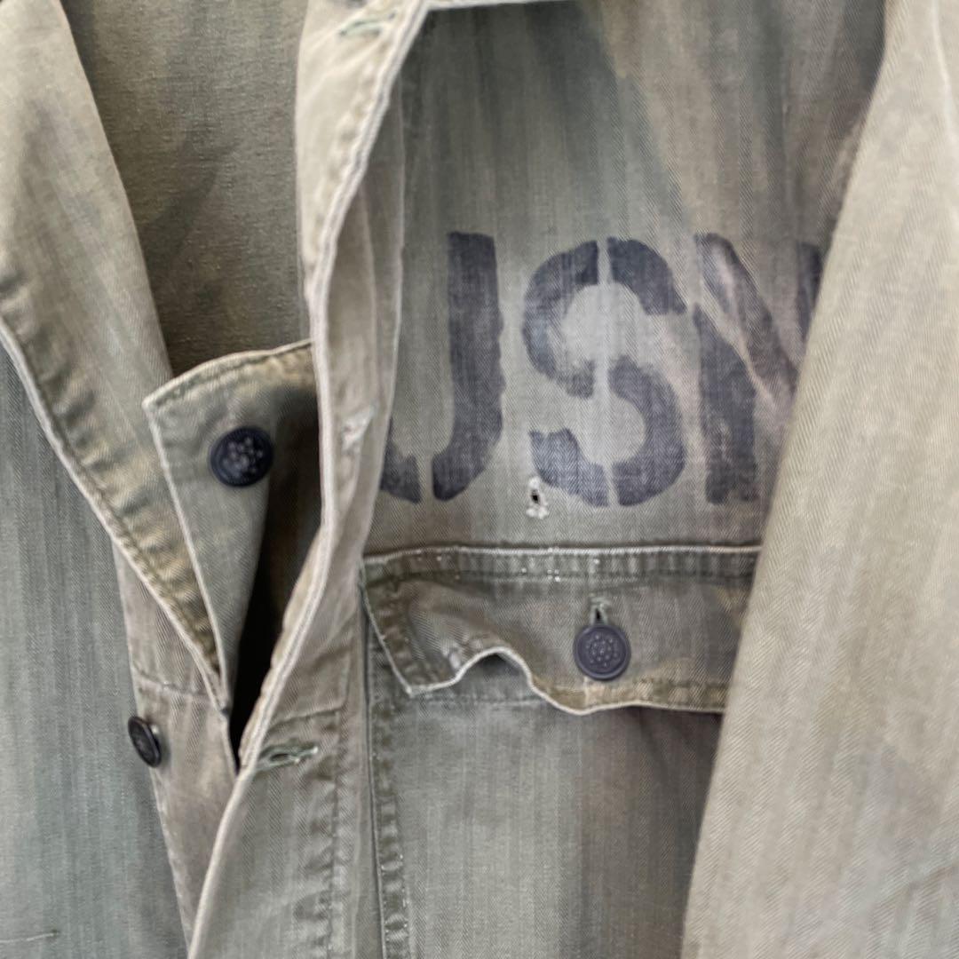 予約販売 USN ビンテージ ヘンリーボーン つなぎ ミリタリー パンツ