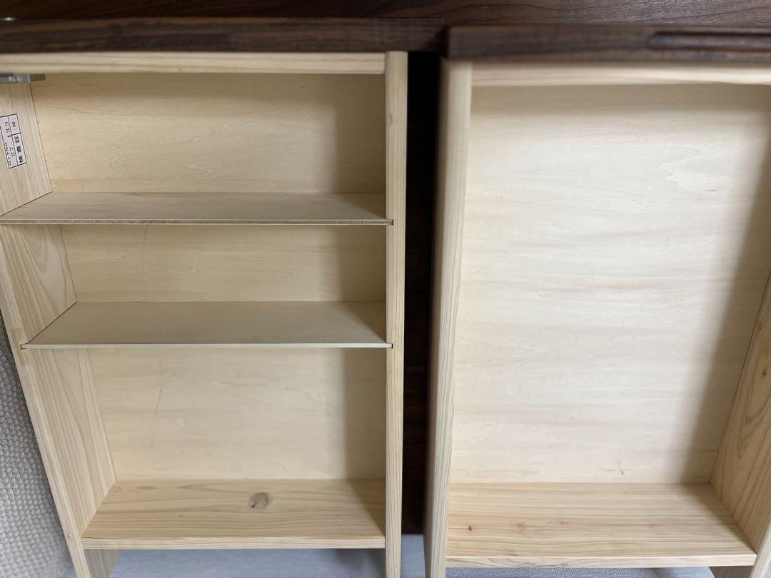 杉工場 デスク　karf購入　ウォールナット無垢材　キバデスク (片引き出し)