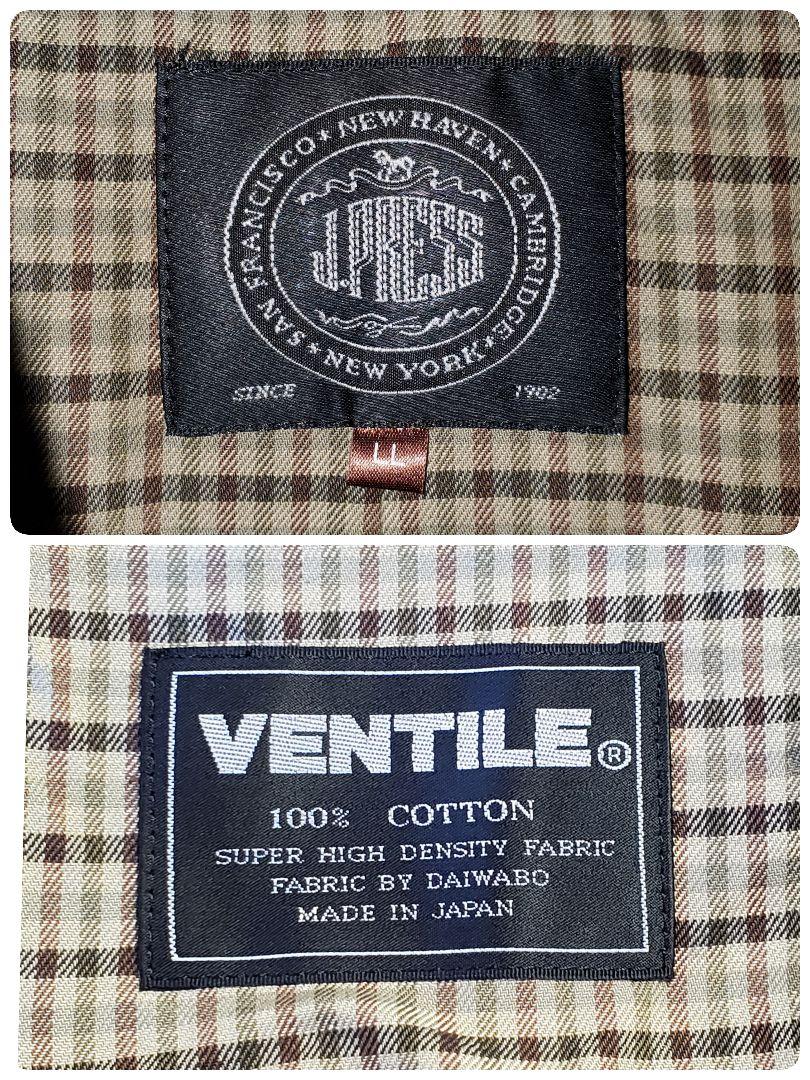 J.PRESS ジェイプレス VENTILEコットン綿100％ トレンチコート