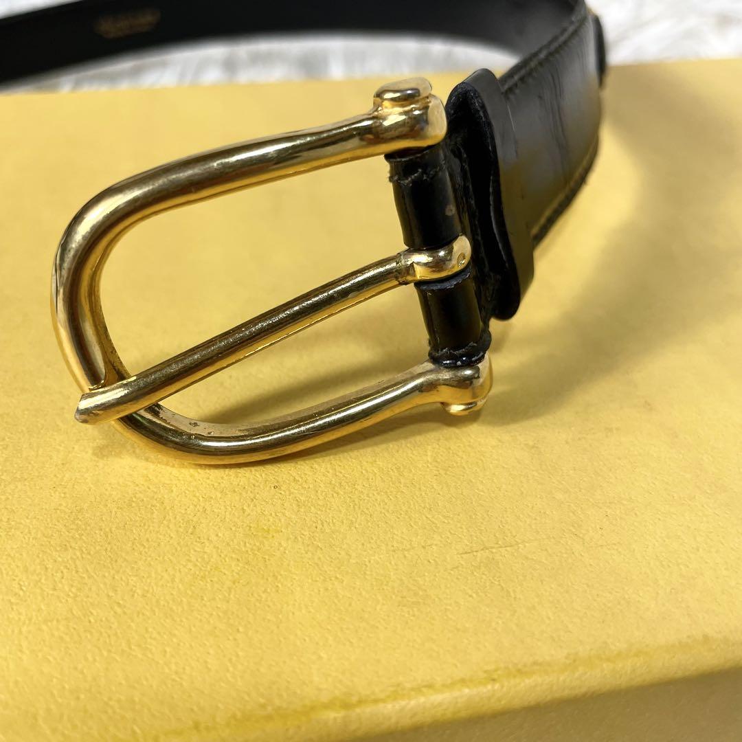 CELINE セリーヌ　ベルト　ヴィンテージ　ブラック　黒　馬車