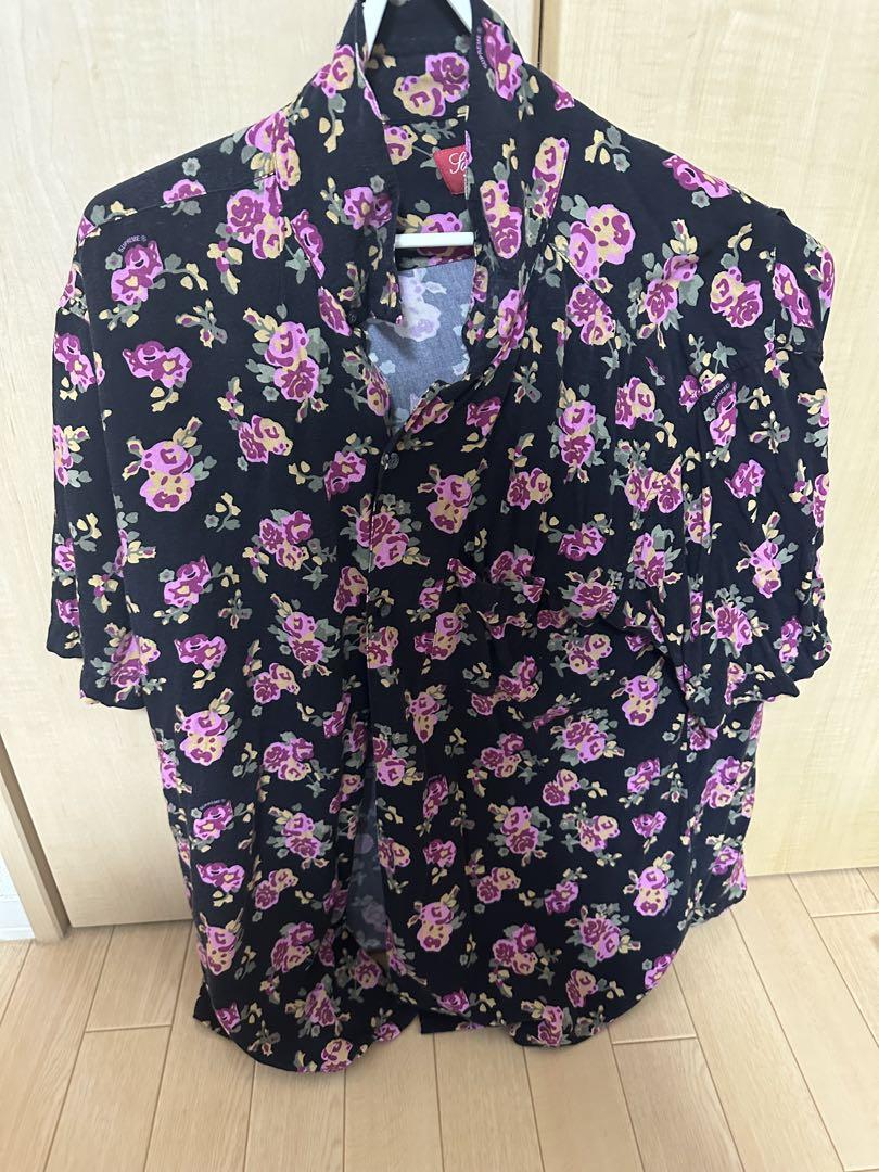 トップス Supreme Floral Rayon S/S Shirt Black XL