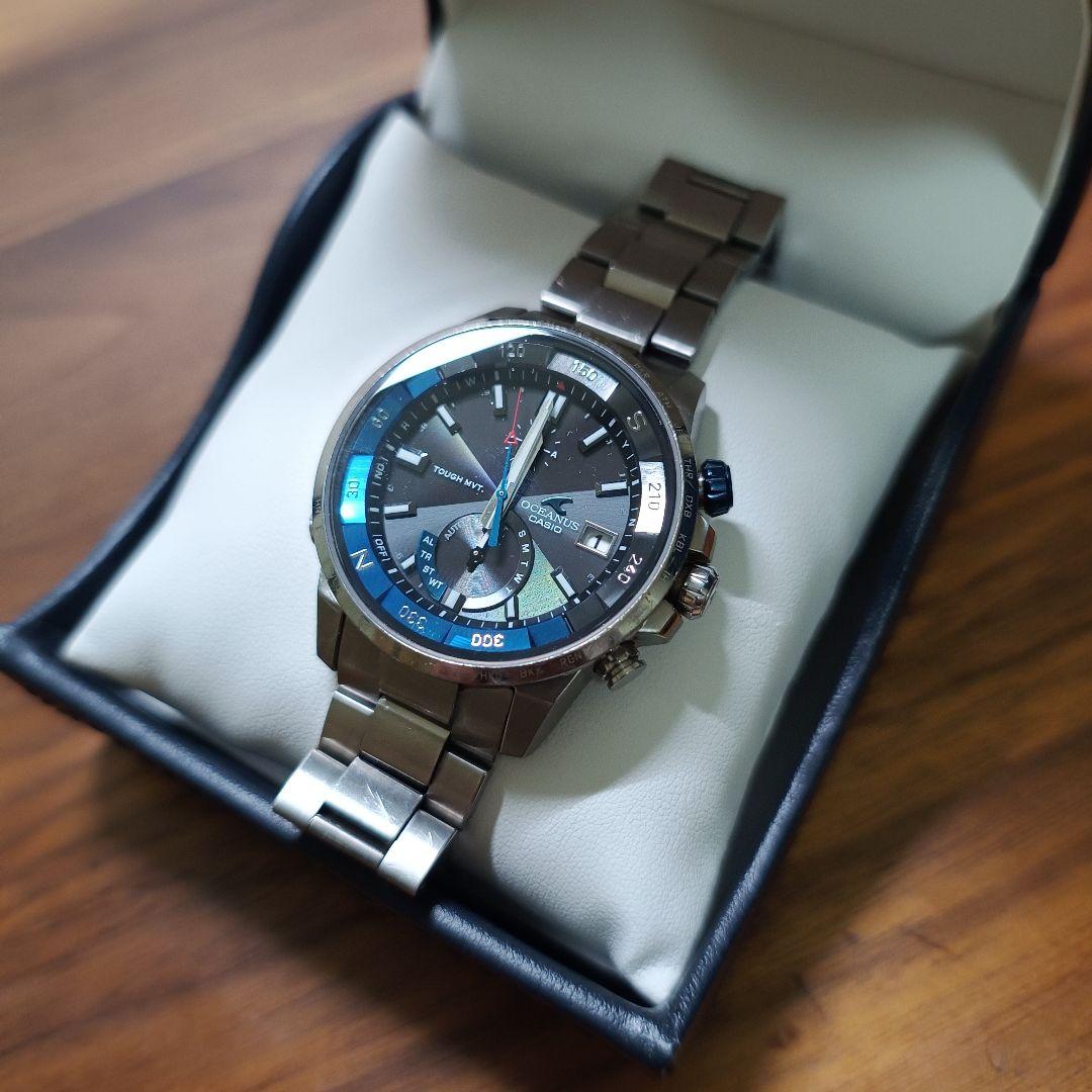 人気新品入荷 OCEANUS CACHALOT OCW-P1000 電波ソーラー 腕時計 中古 時計