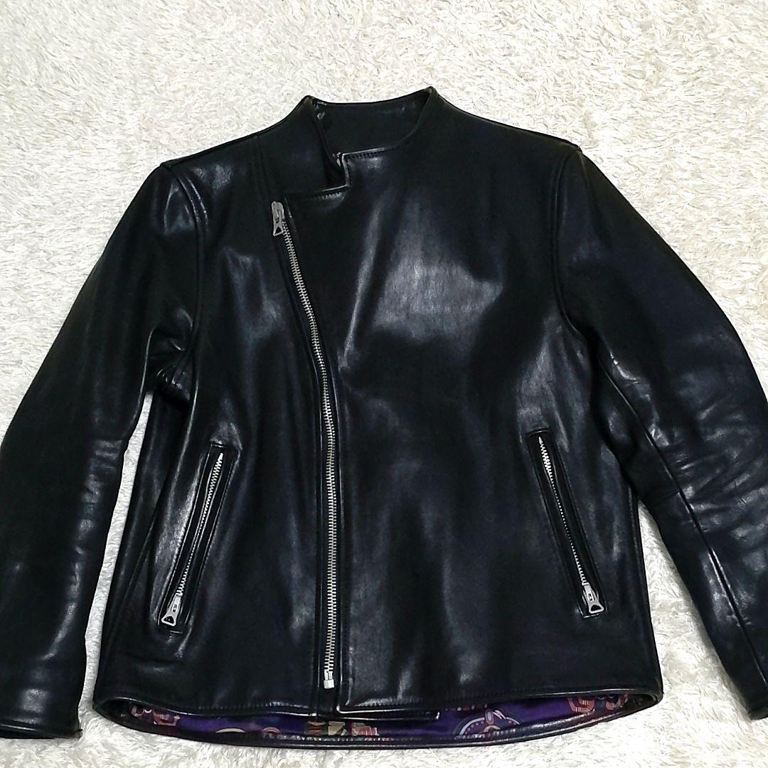 【美品】ブルーナボイン アランジャケット サイズ1 黒 ライダース 馬革