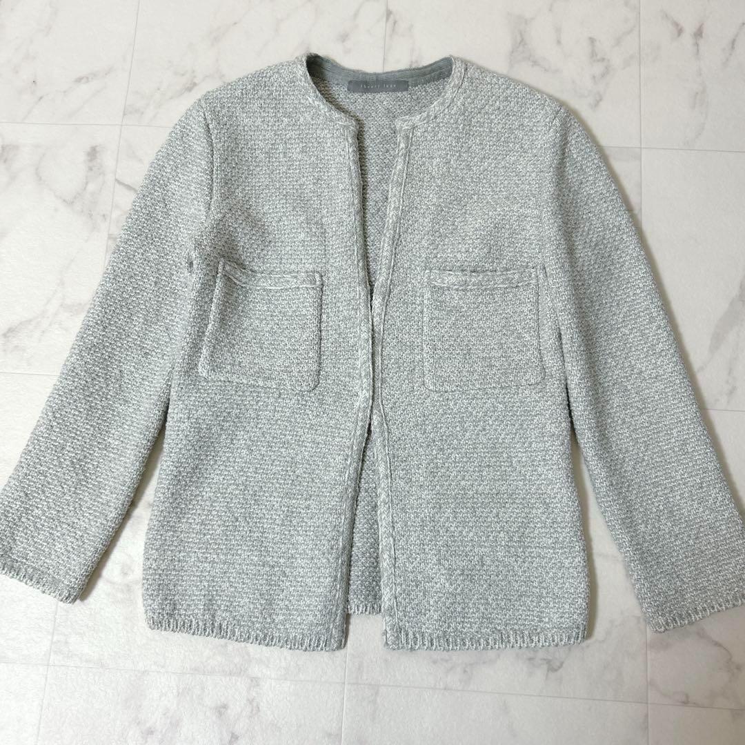 Theory luxe｜ツイードノーカラージャケット