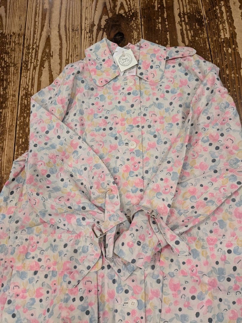 khadi＆co フラワープリントコート