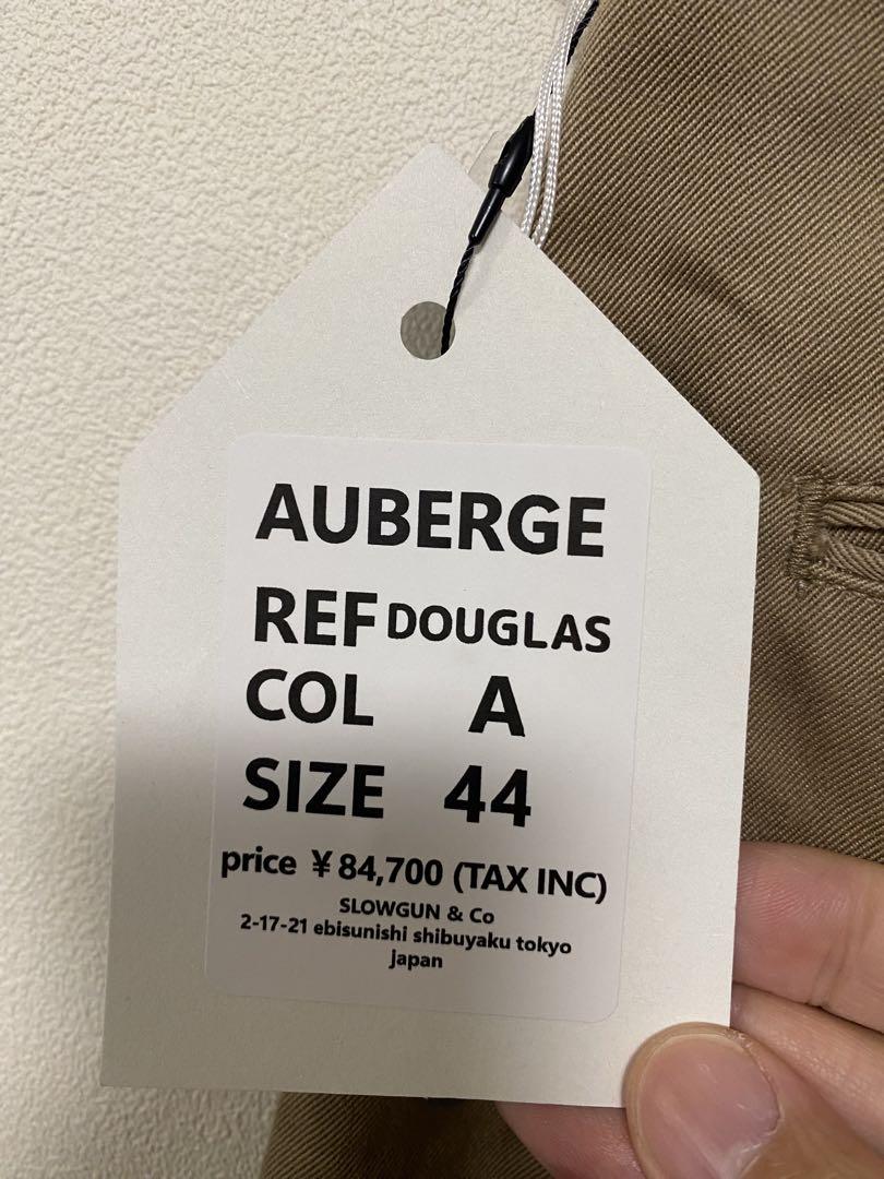 25SS新作 AUBERGEオーベルジュ DOUGLAS極上海島綿41チノ 44Ω
