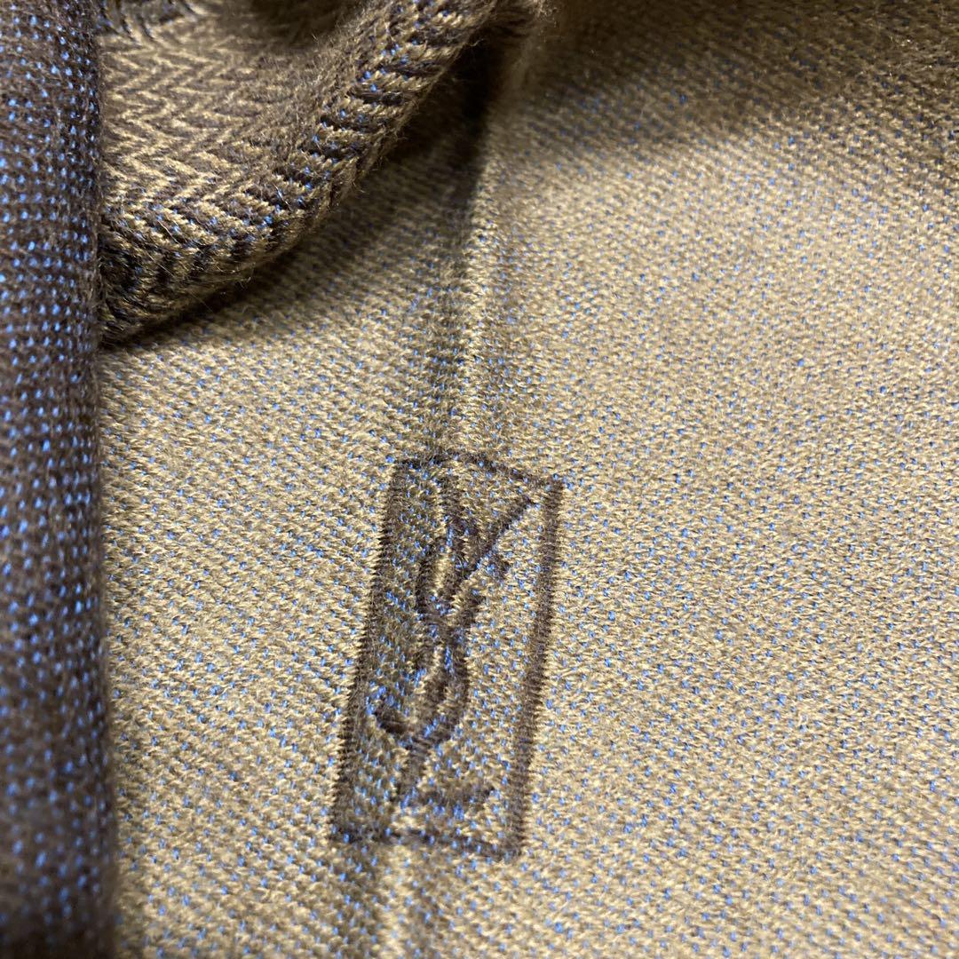 YSL イヴサンローラン マフラー ウール100%