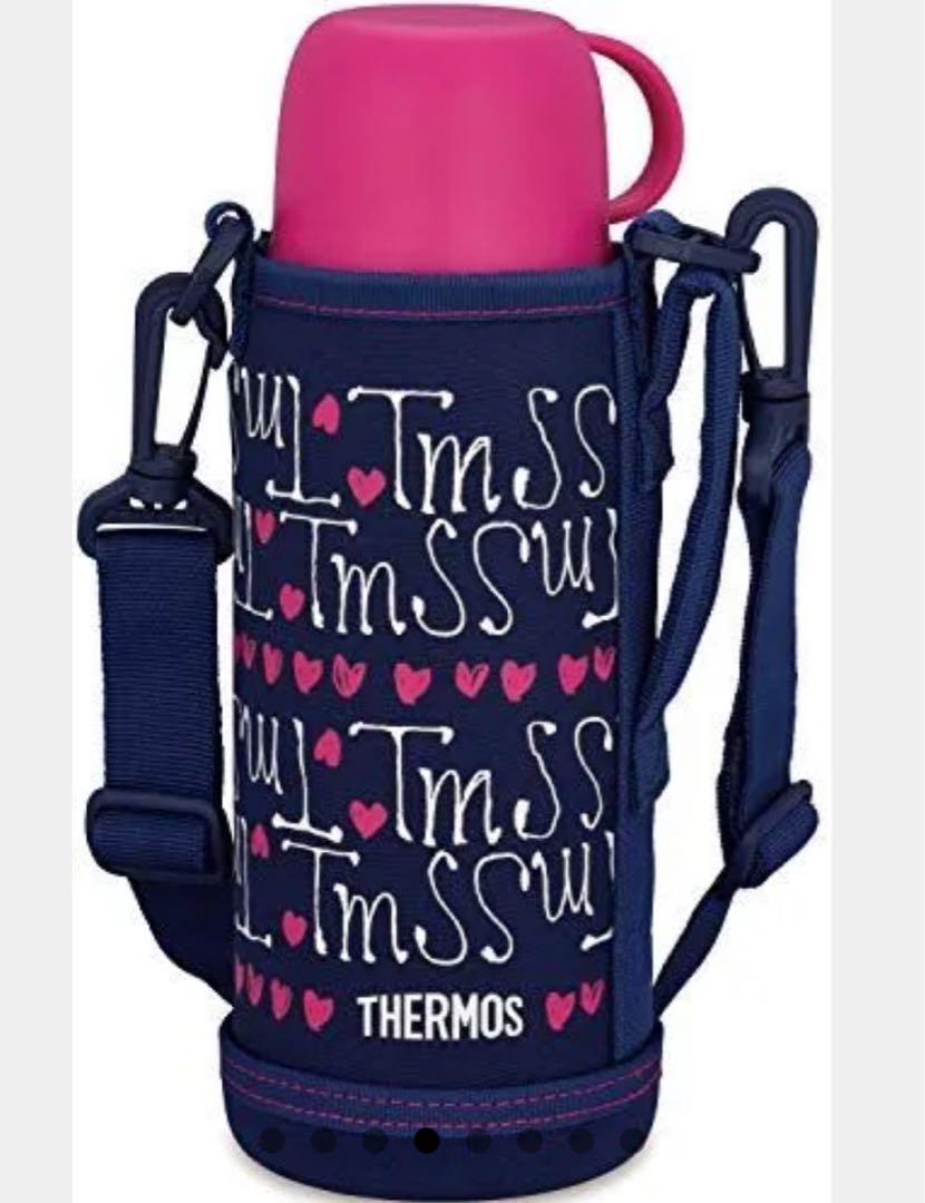 THERMOS 子ども用水筒 ネイビー ピンク0.8L