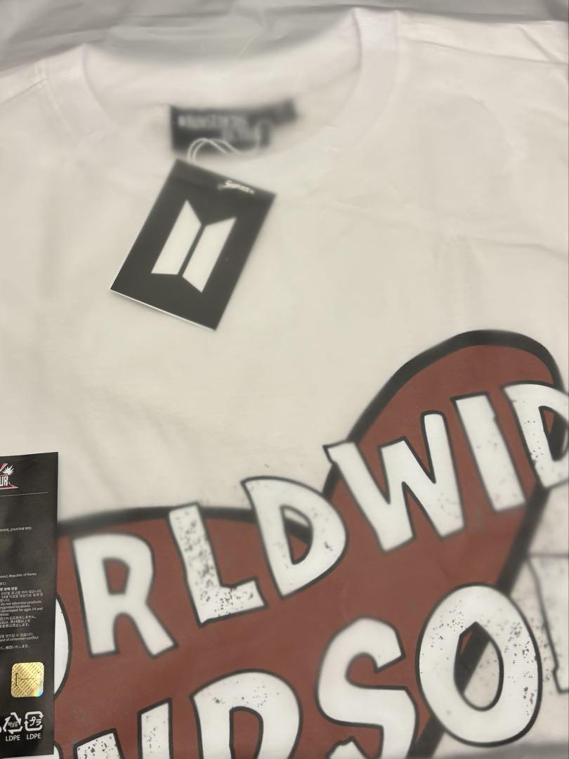 LサイズBTS JIN Tシャツ ホワイト GOYANG 公式グッズ WWH