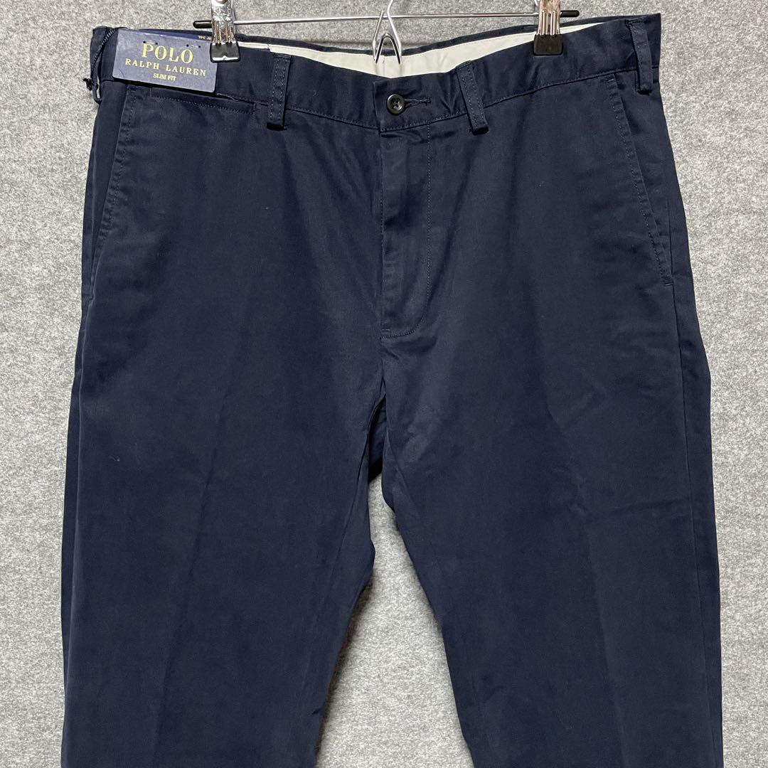新品未使用POLO CHINO チノパンネイビースリムフィットPOLO