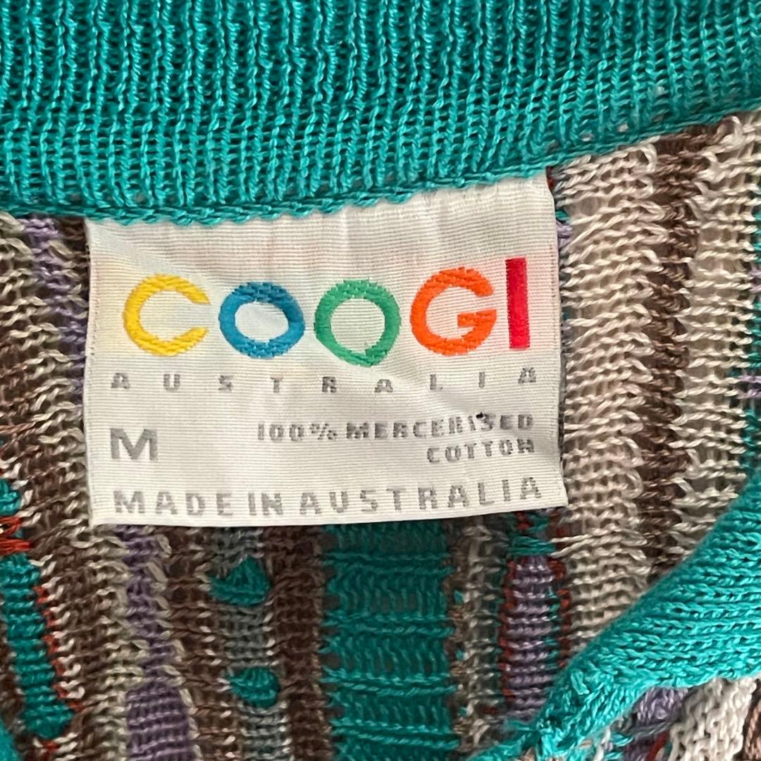 【芸術的デザイン】COOGIクージー 絶妙配色 立体 編込み 3Dニットポロ 【芸術的デザイン】COOGIクージー 絶妙配色 立体 編込み 3Dニットポロ