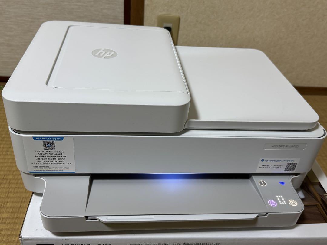 美品　HP ENVY Pro 6420 ホワイト 多機能プリンター