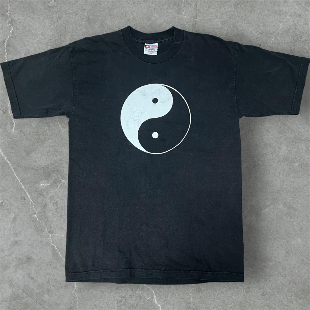 90s 陰陽tシャツ インヤンt USA製 ヘビーウエイトt