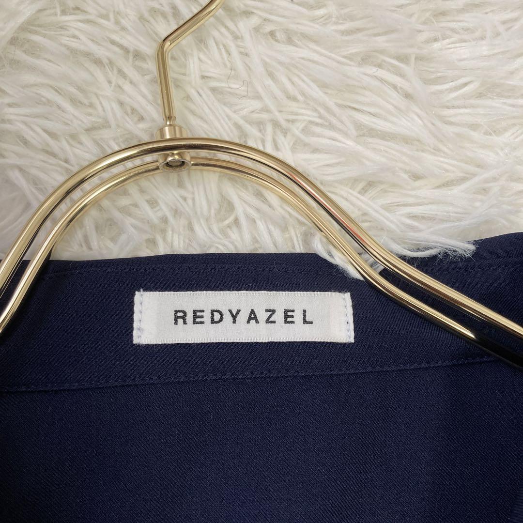 REDYAZEL トレンチデザインワンピース ネイビー S プリーツ 異素材 REDYAZEL トレンチデザインワンピース ネイビー S プリーツ 異素材