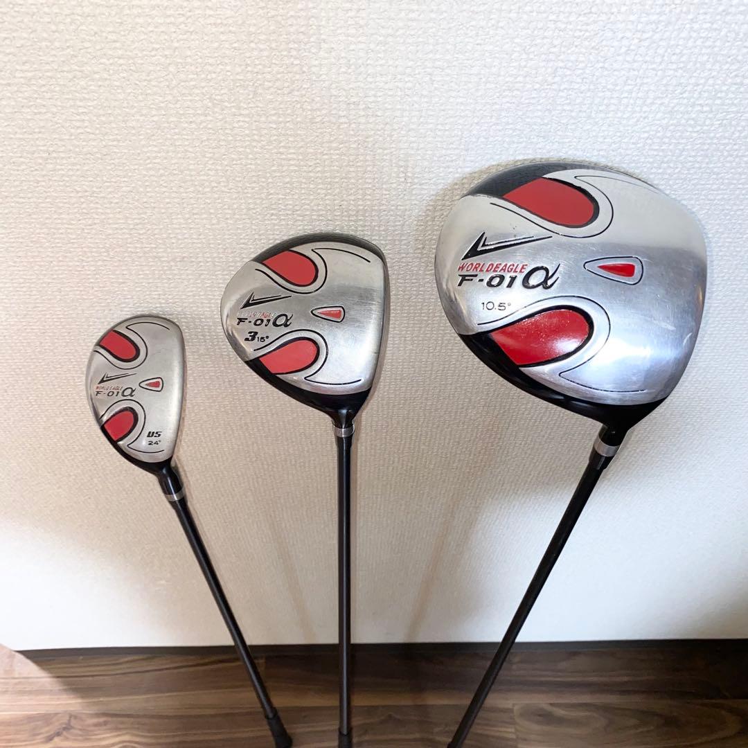 格安☆ワールドイーグル ゴルフクラブ フルセット☆初心者キャディバッグ付/黒S 格安☆ワールドイーグル ゴルフクラブ フルセット☆初心者キャディバッグ付/黒S