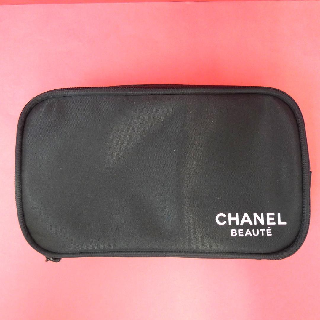 ファッション 未使用】CHANEL BEAUTE 化粧ポーチ メイクポーチ ブラック バッグ