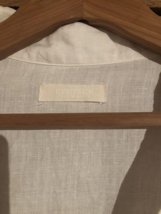 らくらくメ ブラックヘンプスキッパーネックシャツ nest robe confect vq6K7-m24316160593 ﹥でもオーバ