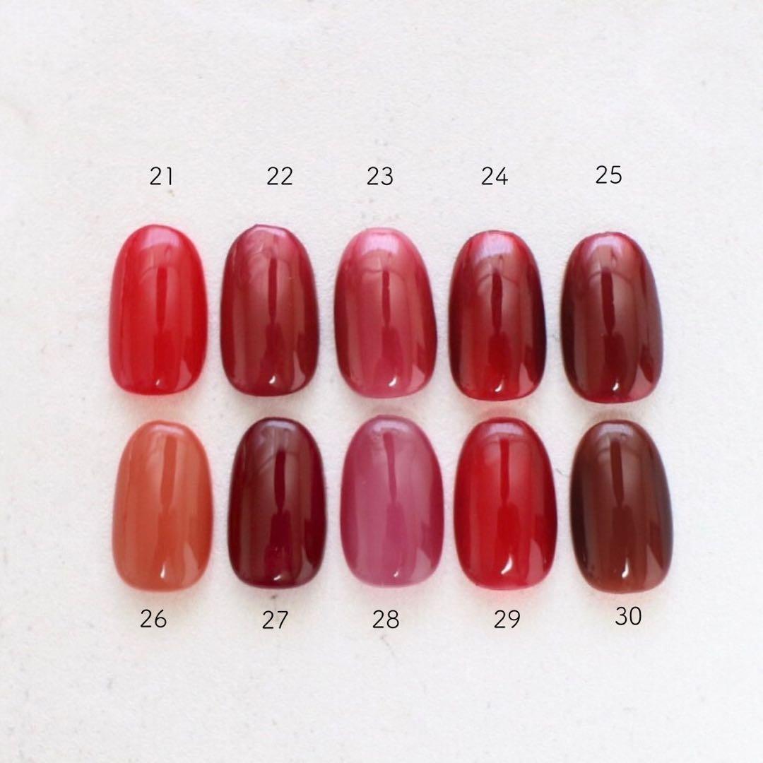 ちくわわ様専用 グロスピーチガラスフレンチ+スウィート水晶マグネット ちくわわ様専用 グロスピーチガラスフレンチ+スウィート水晶マグネット