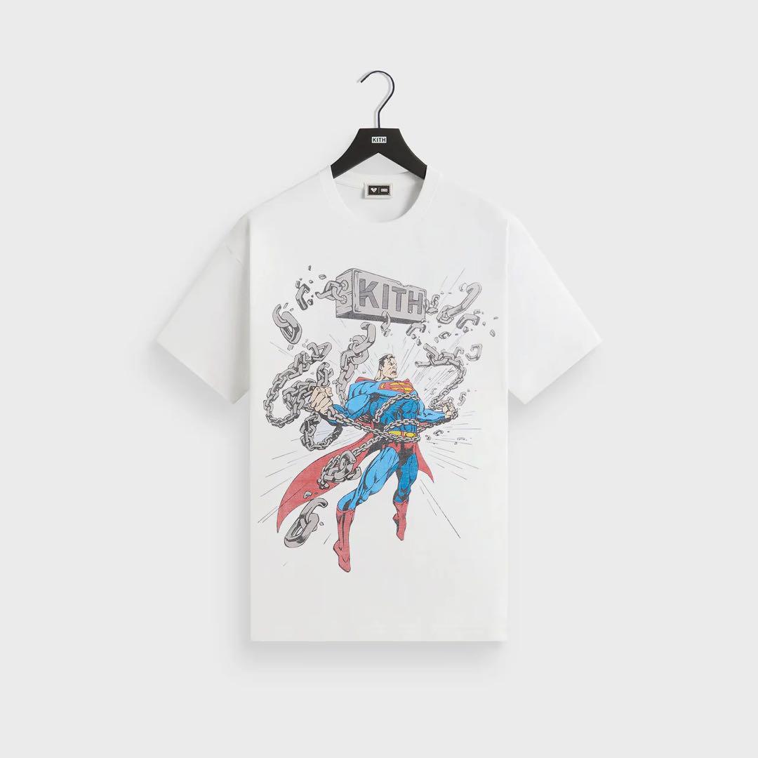 【KITH】スーパーマン ヴィンテージ 半袖Tシャツ 関税送料込 ☆25SS☆Superman X Kith Flight Vintage Tee (KITH NYC/Tシャツ