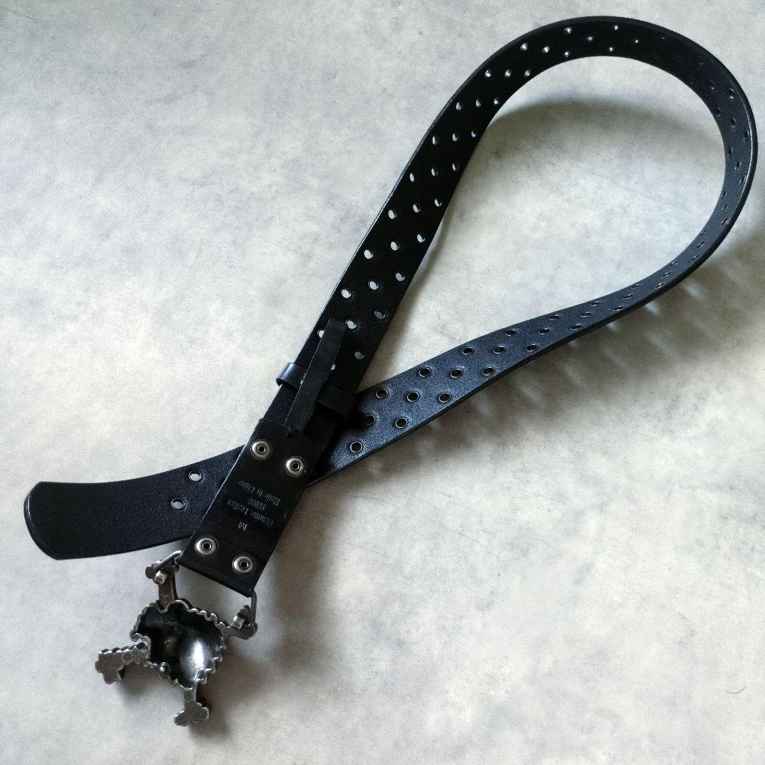 ○希少○ オークリー ベルト バックル レザー 革 赤 レッド