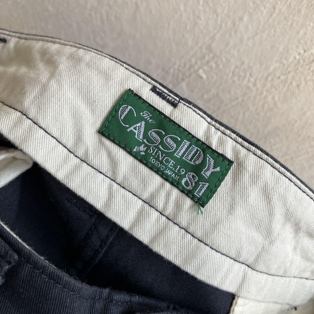 美品 CASSIDY HOME GROWN ネイビー チノパン