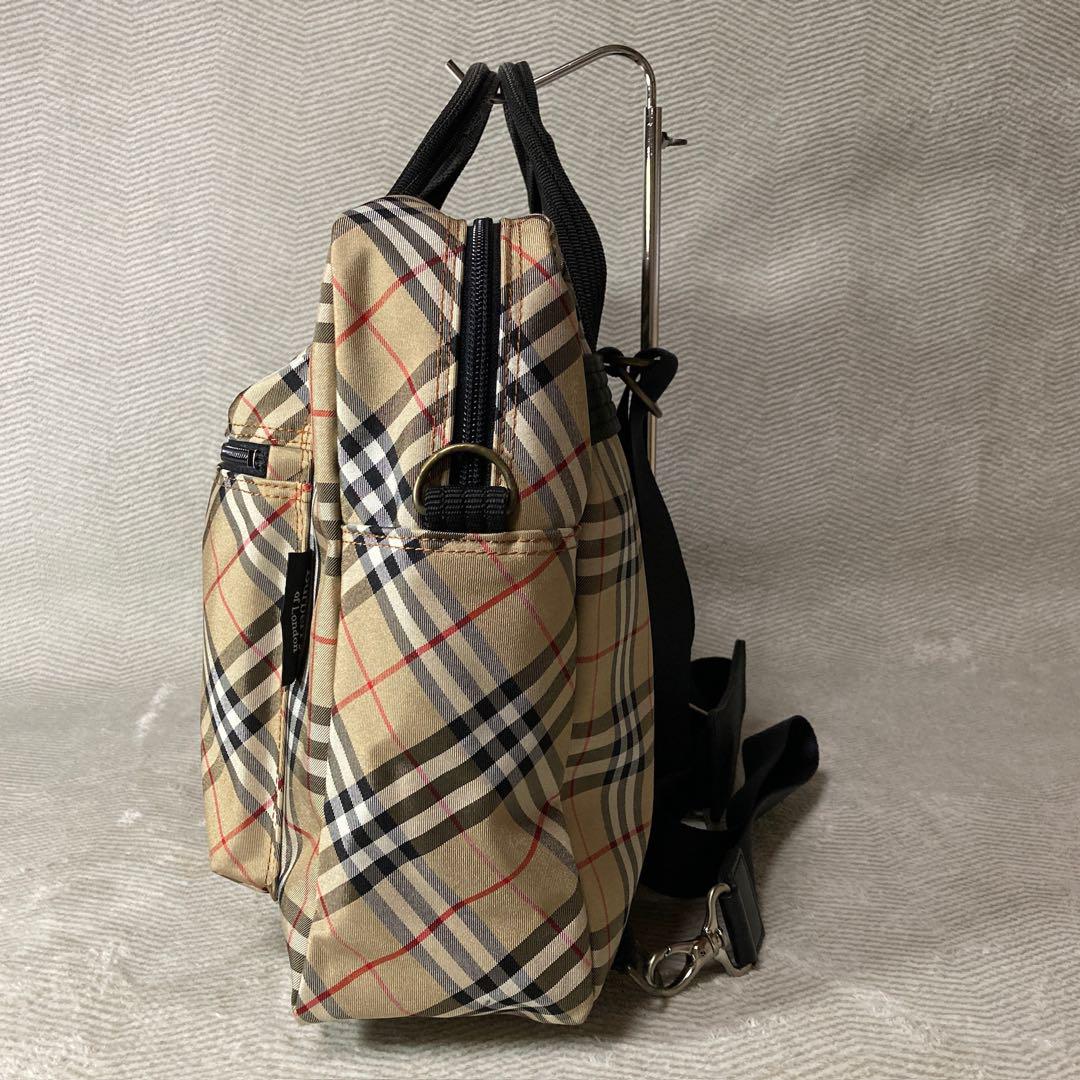 希少 BURBERRY 3way リュック ショルダーバッグ ノバチェック